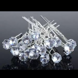 NWT 10 pieces Wedding Bridal Pearl Hair Pins Flower Crystal hairpin Hair Clips